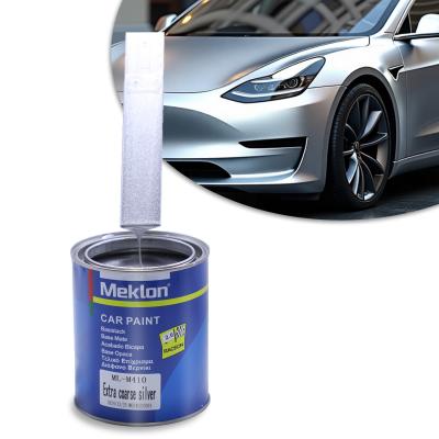 China 1K Extra Coarse Silver Car Paint High Solid Auto Refinish High Gloss Clear Coat for Boat Paint Polyester Epoxy for sale