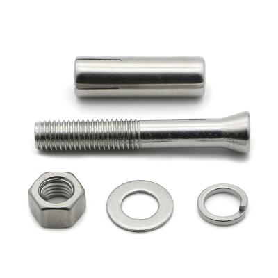 China Pan 304 Stainless Steel Expansion Screw Lengthening And Explosion Bolt Combination Screw for sale