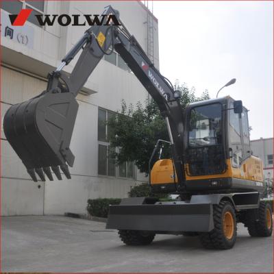China cheap price 7 ton wheeled excavator for 0.28 m3 excavator supplier for sale