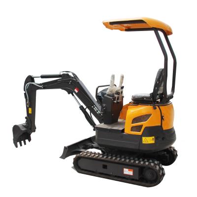 China Cultivate 1.5 ton 1.6 ton rubber tip crawler mini excavator with imported engine for sale