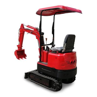 China Trusses Walk Behind Mini Excavator With Roof 0.8 Ton 1 Ton for sale