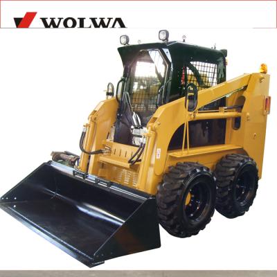 China Construction Material Shops Mini 850kg Skid Steer Loader Wheel With Attachments Excavator for sale