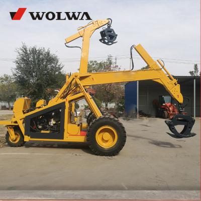 China Farms Small Portable Three Wheeler Log Loader With Grapple for sale