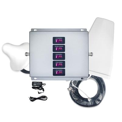 China Extended Factory Signal Booster Antenna Five Manufacture Band 900 1800 2100 2600 MHz Booster 2g 3g 4g lte repeater for sale