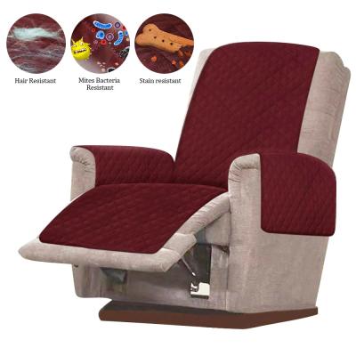China Durable Economical Custom Design Washable Sofa Living Room Polyester Recliner Slipcover for sale