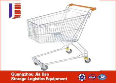 China Van de het Metaalhand van de roestvrij staal180l Draad de Supermarktboodschappenwagentjes met Baby Seat Te koop