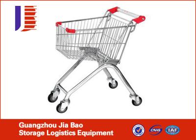 China 180L galvaniseer Staalsupermarkt het Winkelen Karretje met Rubberwielen Te koop