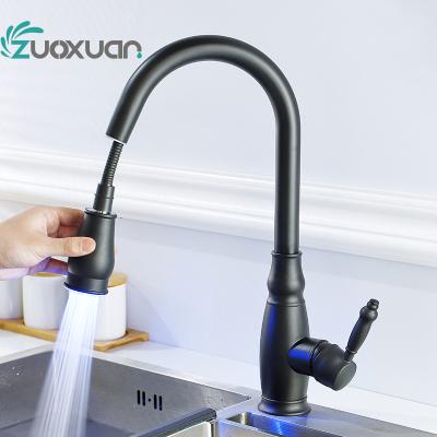 China Contemporary commercial replace to pull out white kitchen faucet with sprayer for sale
