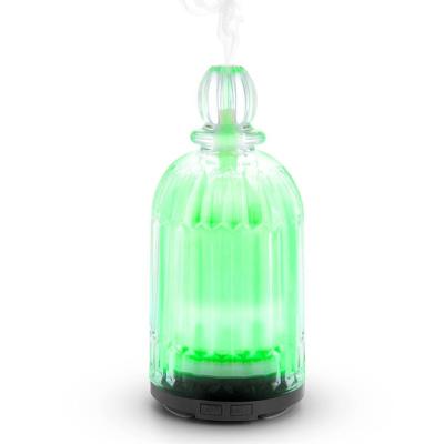 China Color Changing Light 120mL LED Aroma Diffusers Cool Ultrasonic Mist Humidifier with 7 LED Light Glass Aromatherapy Essential Oil Diffuser for sale