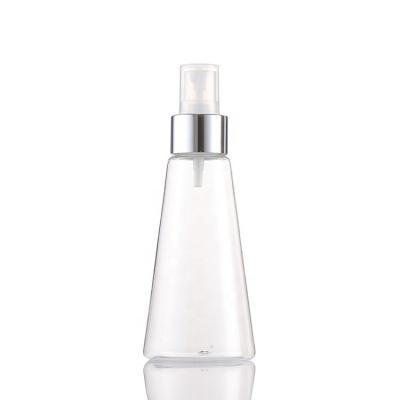 China Cosmetics Factory Supply Hot Price Screen Printing Clear ACP Cosmetic Bottle Spray 120ml Pet Bottle for sale