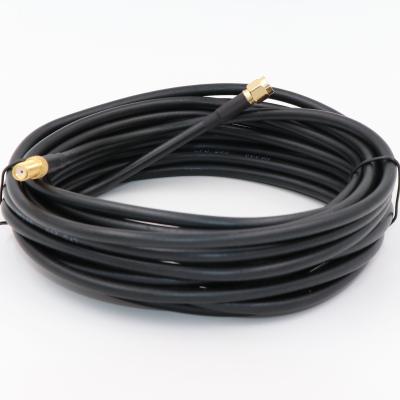 China LMR200 CFD200 Electronic Genuine Coaxial Cable with SMA Male and RP-SMA Male Connectors for WiFi, Radio Transmitters, Antenna, 6 Feet for sale