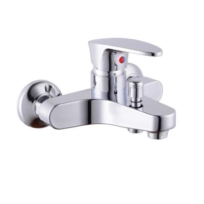 China Freestanding Bathroom Tub Shower Faucet Wall Mounted Mixer Slide Bar Chinese Supplier New Design for sale