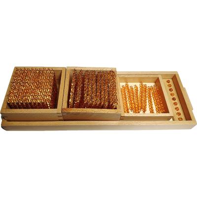 China Early Education Aids Montessori Beads Material Learning Toys Introduction To The Decimal System for sale
