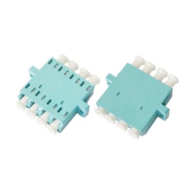 China LC OM3 Quad optical fiber adapter for Optic LAN Blue / Beige / Aqua for sale