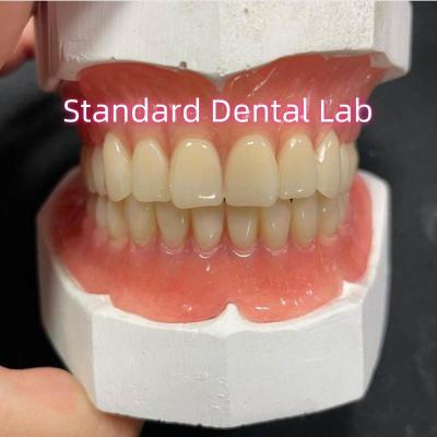 Cina Denti parziali acrilici denti ivoclari gomma rosa in vendita