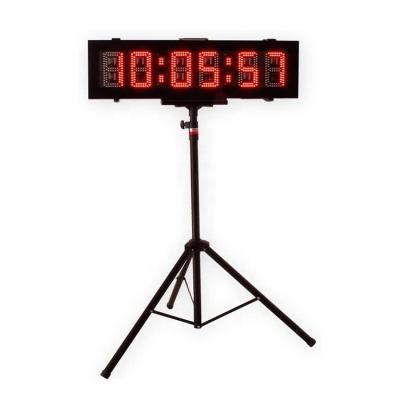 China Commercial Sports Home Sports High Brightness 8 Inch LED Outdoor Double Sided Sport Time Clock For Running Events Clock for sale