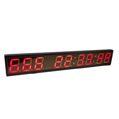 China Commercial Sports Home Sports 4 Inch 9 Digits Good Quality Led Display Big 999 Days Countdown Timer Wall Clock for sale