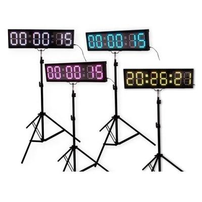 China Commercial Sports High Brightness 4 Inch Buttons Box Battery Rope Countdown Timer Gym Pacer for sale