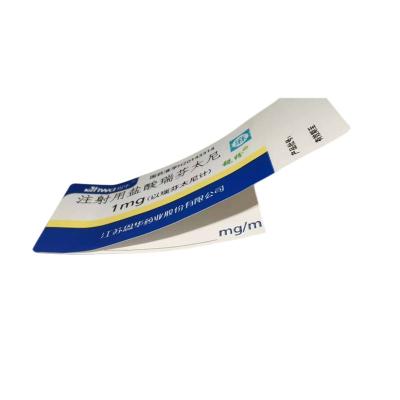 China Drinks/beverage/ wine bottle /Canned food/ Shampoo/ cosmetic/ chemical Custom multi layer Labels Cough Syrup hi tech Multi-layer Folding Adhesive Sticker for sale