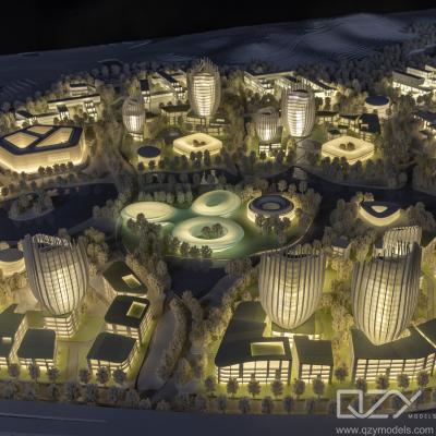 China Base Miniature Building Models Aedas 1:1000 Scale Shenzhen Jiuwei Project for sale