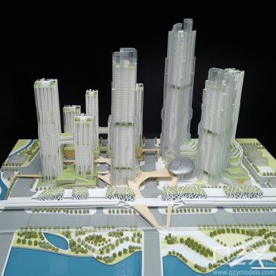 China Modelo de Arquitetura Moderna 3D Edifício em Miniatura CAUPD 1/500 à venda