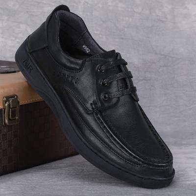 China Deodorization Dress Shoes Autumn and Winter Men's Top Layer Pure Cowhide Breathable Casual Single Layer Leather Shoes Soft Leather Soft Sole for sale