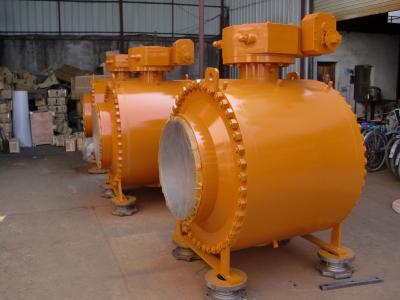 Cina Valvola a sfera di scarico del blocchetto del doppio API607, valvola a sfera laterale dell'entrata di WCB in vendita
