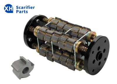 China 8 In. Tungsten Carbide Teeth Blade Drum Kit For Concrete Scarifiers Machines for sale