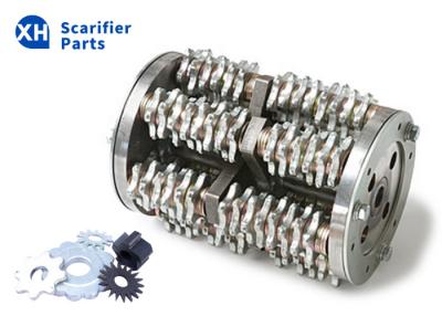 China Carbide Steel Scarifier Drum And Shaft OEM For 200mm Scarifier Milling Machines for sale