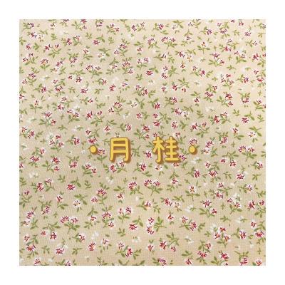 China Wholesale 100% polyester korean silk tiny floral print woven fabric Shrink-resistant for women and kid's dress or costume for sale