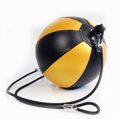 China Inflatable Factory Customized Double Ended Leather Sandbags Reflex Speed Ball for sale