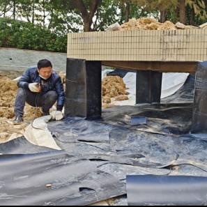 Cina Geomembrana liscia in HDPE per il progetto di anti-siqueazione di un lago artificiale in vendita
