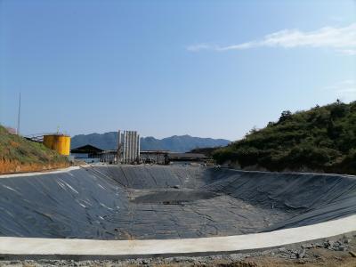 Cina Resistenza alle alte temperature, resistenza agli acidi e alle alcali, resistenza alla corrosione, ecologica HDPE Materiale Geomembrana liscia per la gestione dei residui in vendita