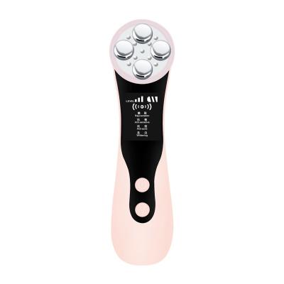 China Electric Blood Vessel Removal EMS Vibration Beauty Device RF Skin Rejuvenation Tightening Face Lift Portable Ultrasonic Vibrating Massager for sale
