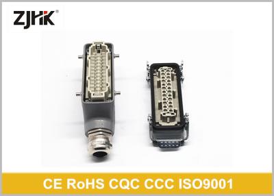 China ZJHK Conector industrial de carga pesada de 24 pinos e retangular à prova d'água HE-024 à venda
