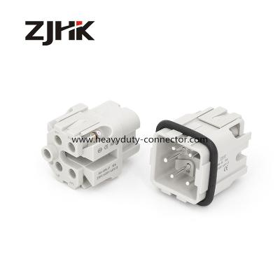 China Parafusos de carga pesada 4 pin conectores masculinos e femininos conectores quadrados 10A à venda