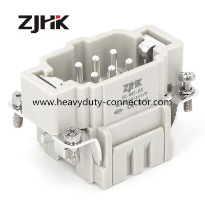 China 6 conector Similer Harting Han 6 ES M Insert da mola de Pin Cage Clamp Termination 16A 500V à venda