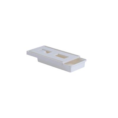 China Strong bearing good quality AU CAT Self-adhesive Under The Desk Drawer Powerful Desktop Office Storage Box Plastic Hidden Office Drawer for sale