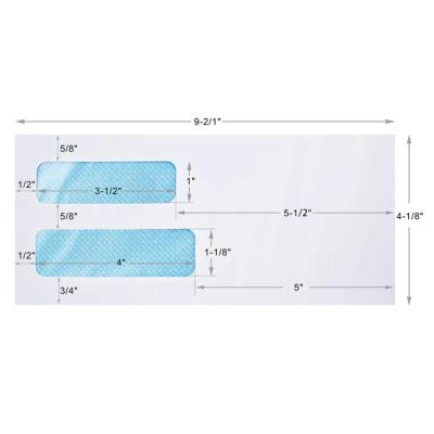 China #10 Offset Paper High Quality Double Offset Western Business White Window Envelope for sale