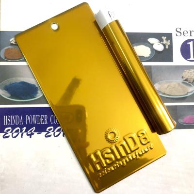 China Chrome die Zuiver Gouden het Effect van 24k Dubbel plateren bedekt Elektrostatische Poederdeklaag voor Luxemeubilair met een laag Te koop