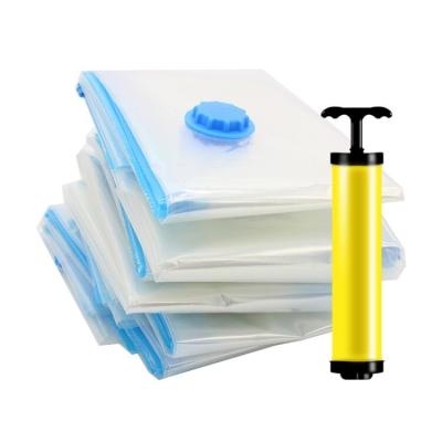 China Sustainable Wholesale Home Transparent Travel Vacuum Storage Compression Bag Folding Bag for sale