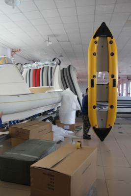 China Inflatable Fishing Kayak For Single Person , Better View Transparent Canoe Kayak for sale