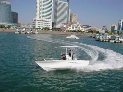 Chine Les bateaux de pêche blancs de fibre de verre 6m faciles installent le poids léger pour la pêche de plaisir à vendre