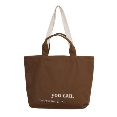 China Fashion\comfortable\durable Customized canvas Tote Shopping Bag with Logo Printed Fashion Casual Shoulder for sale