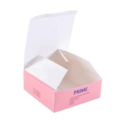 China Disposable White Card Folding Food Paper Box Take Away Cup Cake Packaging Box for sale