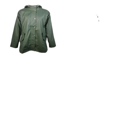 China Mass Wholesale Protective Safety Rain Jacket PU Parka Women Portable Lightweight Running Rain Coat Waterproof and Windproof Best for sale