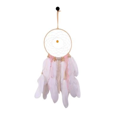 China Factory Wholesale Bohemian Modern Simple Feather Dream Catcher For Wedding Wall Decoration for sale