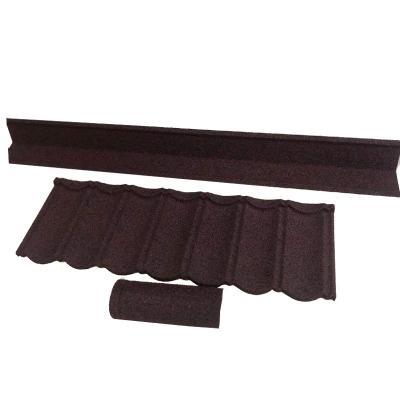 China Exclusive Anti-Corrosion Decorative Metal Roof Tiles 1350mm*420mm Galvanized Coated Stone Coated Metal Roofing for sale