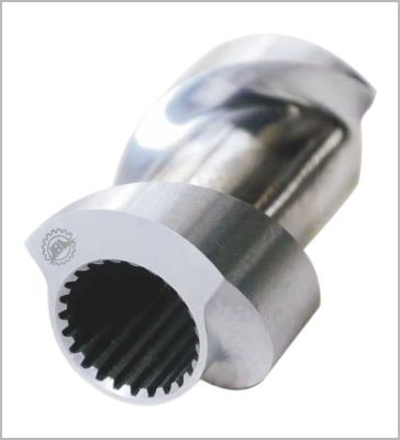 China Food Extrusion Machine Screw Barrel Twin Screw Extruder Parts Stainless Steel SUS440C for sale