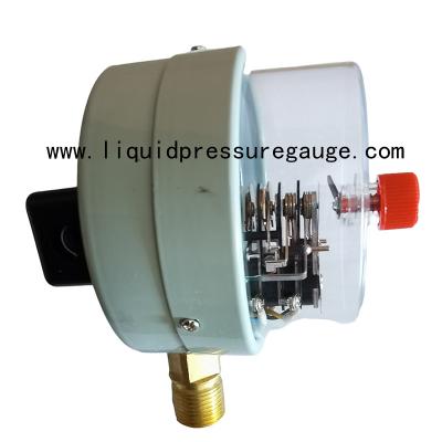 중국 자기를 띤 4 인치 350psi 전기 접촉 압력계 1/2